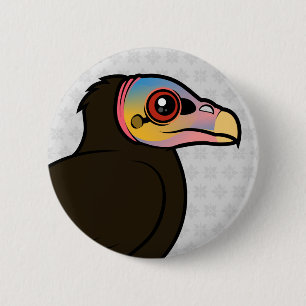 Lesser Yellow-headed Vulture 2 Inch Round Button