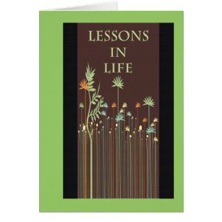 Lessions dans la vie