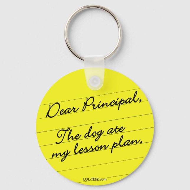 Lesson Plan Keychain (Front)