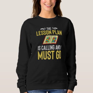 Lesson Plan Teacher Preschool Planner School 2 Sweatshirt