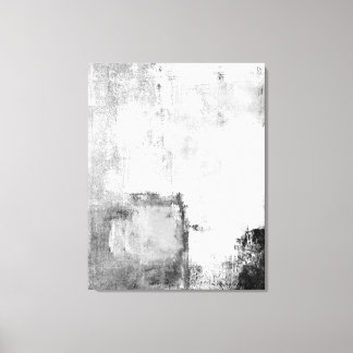 'Lessons' Black and White Abstract Art Canvas Print