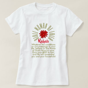 Lessons Fr Bible Women of Faith  Rahab Christian T-Shirt