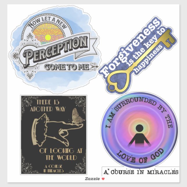 Lessons from A Course in Miracles set 1 Stickers  (Sheet)