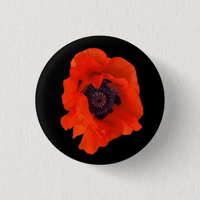 Lest We Forget Poppy Button (Front)