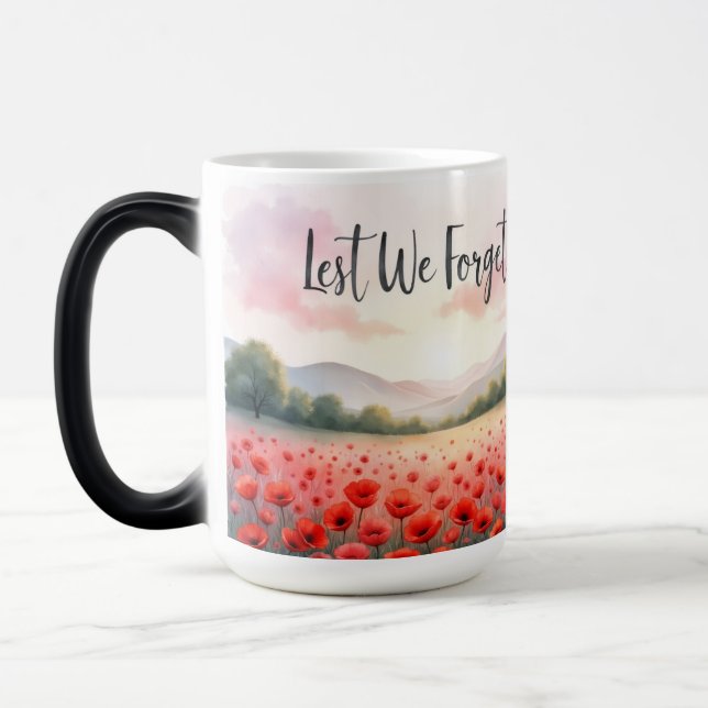 Lest We Forget-Veterans Day Magic Mug (Left)