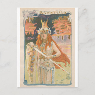 L'Estampe Moderne: Brunnhild, Gaston Bussiere Postcard