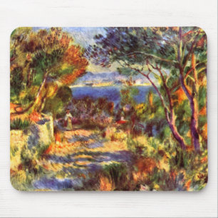 L'Estaque by Pierre Renoir, Vintage Impressionism Mouse Pad