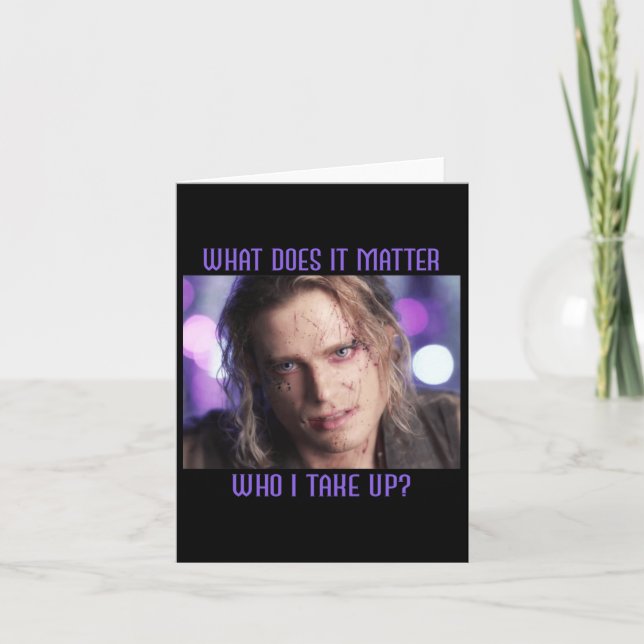 Lestat Rock Star What Does It Sticker  Card (Front)