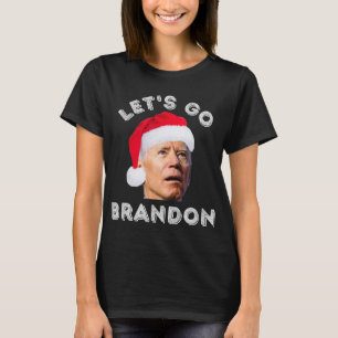 Let#39;s Go-brandon Anti-joe Biden Christmas Santa T-Shirt