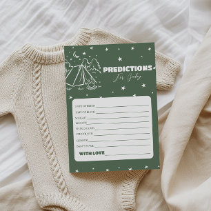 Let Adventure Begins Baby Predictions Game Invitation