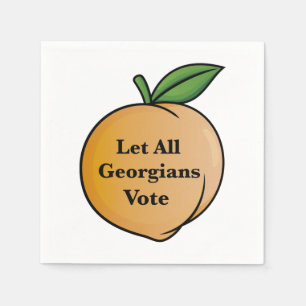 Let All Georgians Vote Napkin