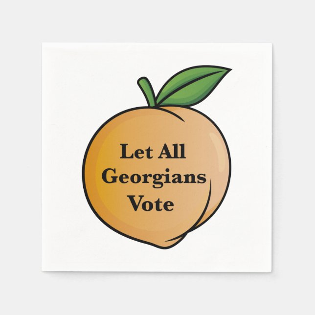 Let All Georgians Vote Napkin (Front)