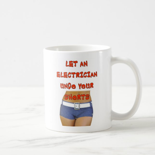 LET AN ELECTRICIAN UNDO COFFEE MUG (Right)