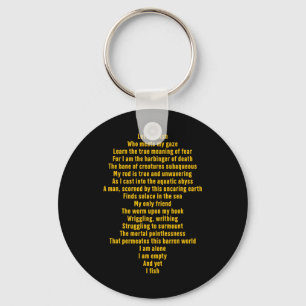 Let Any Fish Who Meets My Gaze Funny Quote Keychain