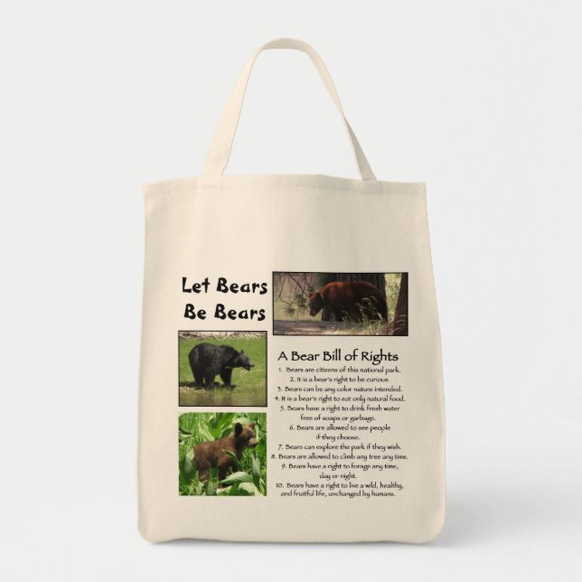 Let Bears Be Bears Bag (Front)