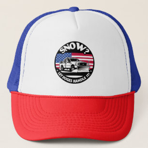 Let Doges Handle It Snow Plowing Art Trucker Hat