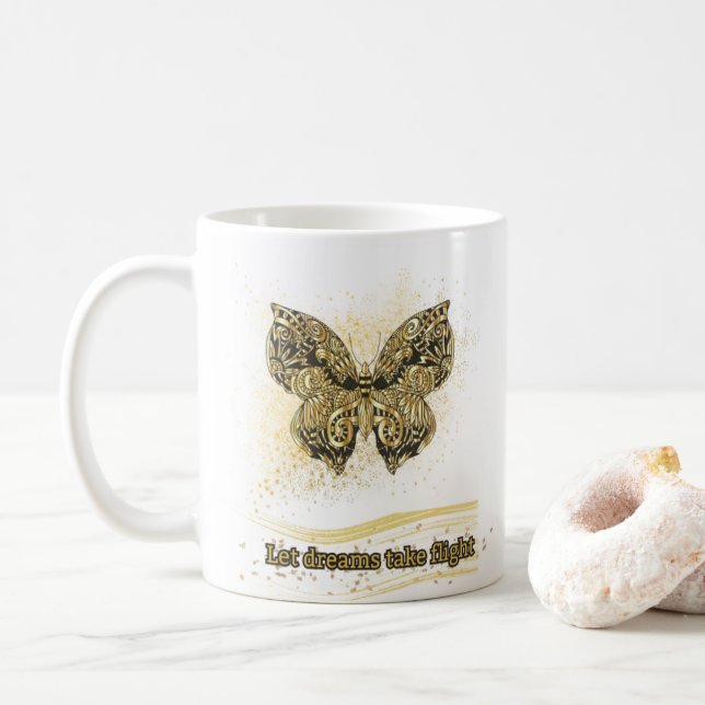 Let dreams fly coffee mug (With Donut)