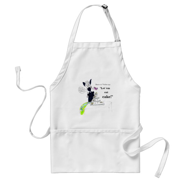 Let 'em eat cake! standard apron (Front)