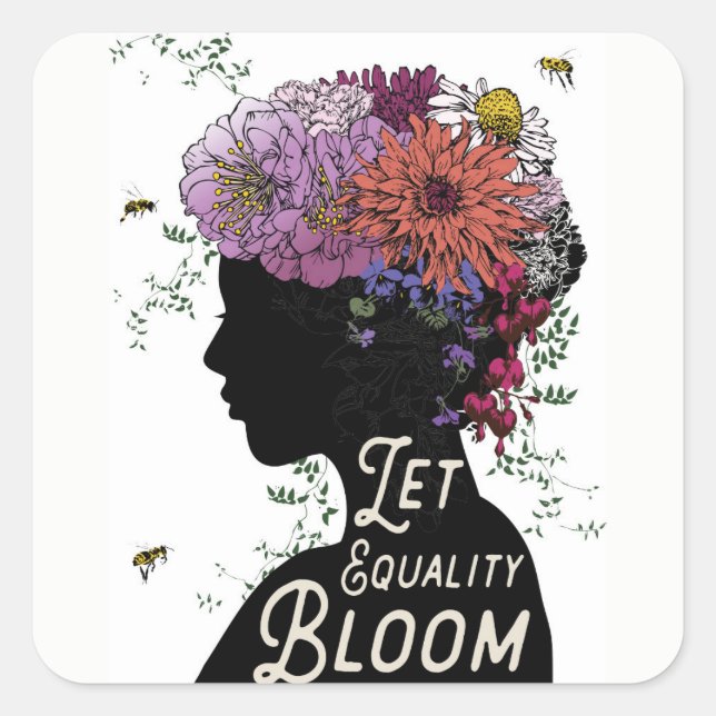 Let Equality Bloom stickers (Front)