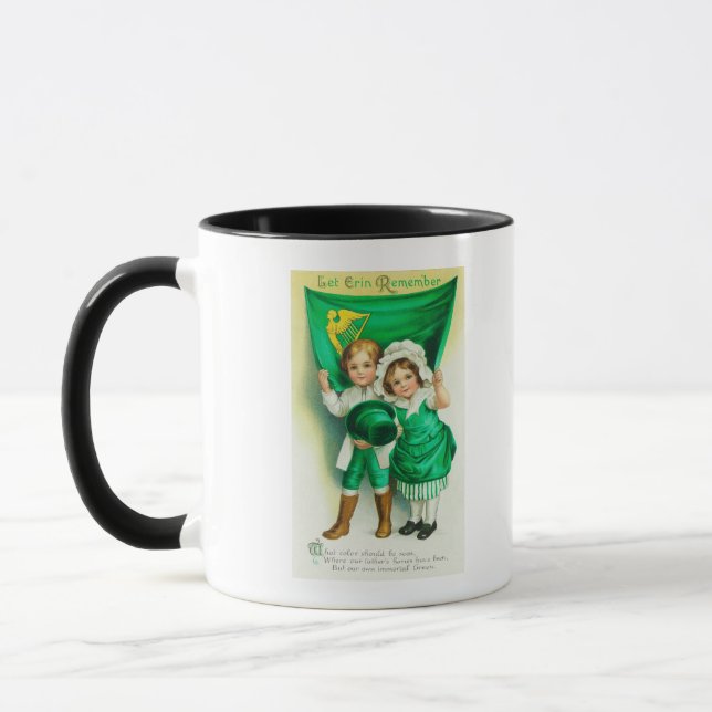 Let Erin Remember Couple Holding a Flag Mug (Left)
