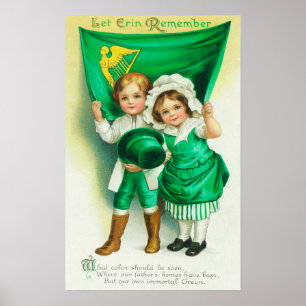 Let Erin Remember Couple Holding a Flag Poster