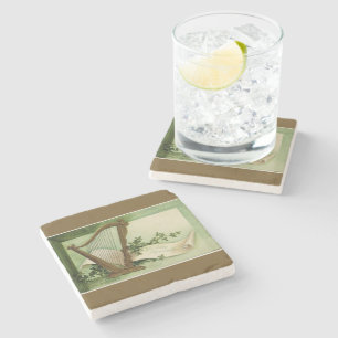 Let Erin Remember St. Patrick's Day Gold Stone Coaster