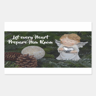 Let every Heart Prepare Him Room, Christmas Carol Sticker