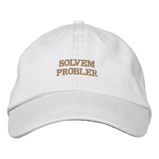 Let everyone know that you are a problem solver! embroidered hat