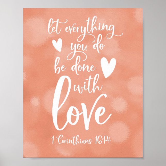 Let everything you do be done with love  poster (Front)