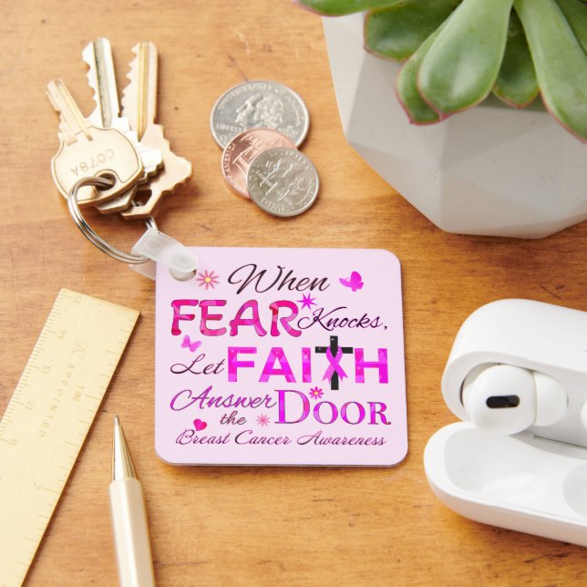 Let FAITH Answer the Door Keychain (Desk)