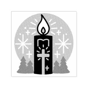 Let Faith Be Your Brightest Star Candle Art Self-inking Stamp