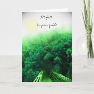 "Let Faith Be Your Guide" Card - Bamboo Forest