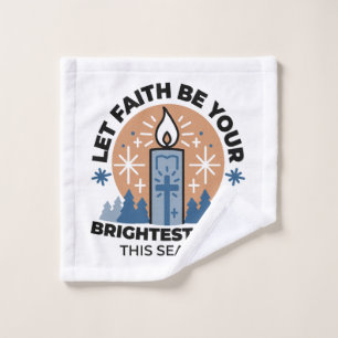 Let Faith Shine Bright: Winter Theme Bath Towel Set
