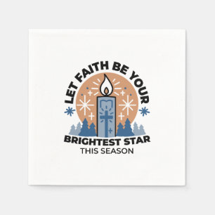Let Faith Shine Bright: Winter Theme Napkin