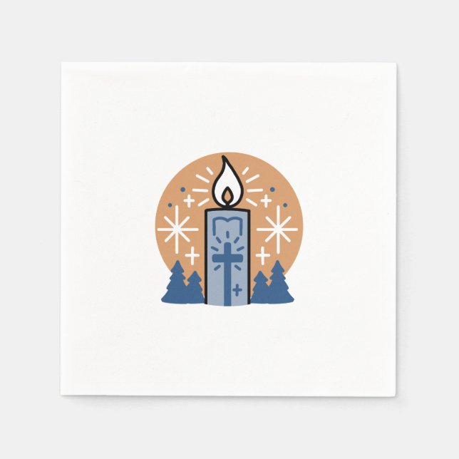 Let Faith Shine Bright: Winter Theme Napkin (Front)