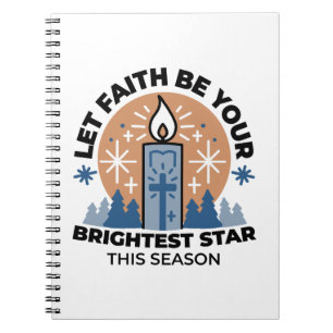 Let Faith Shine Bright: Winter Theme Notebook