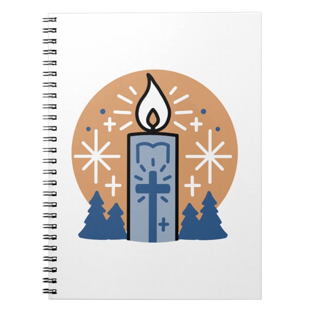 Let Faith Shine Bright: Winter Theme Notebook (Front)