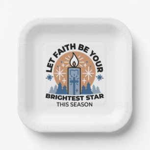 Let Faith Shine Bright: Winter Theme Paper Plate
