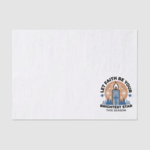 Let Faith Shine Bright: Winter Theme Tissue Paper