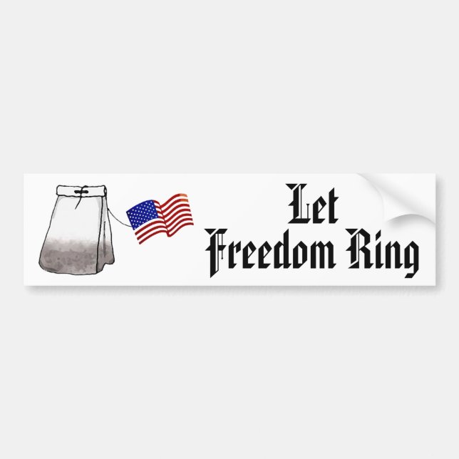 Let Freedom Ring Bumper Sticker (Front)