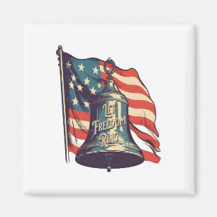 Let Freedom Ring Funny Sloth Magnet