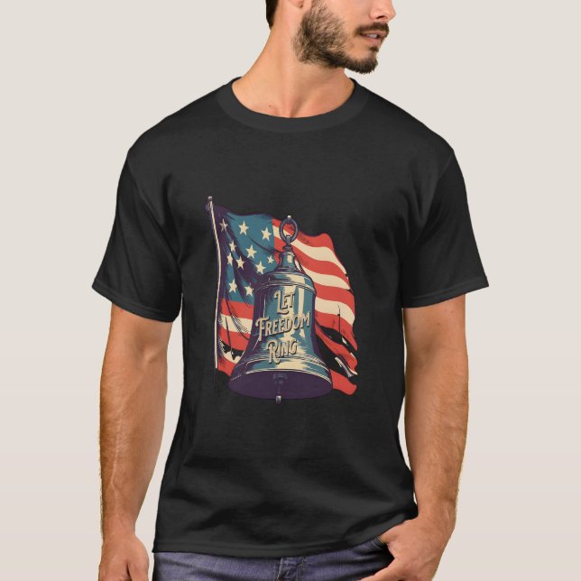 Let Freedom Ring Funny Sloth T-Shirt (Front)