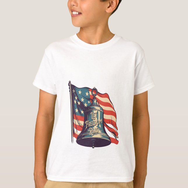 Let Freedom Ring Funny Sloth T-Shirt (Front)