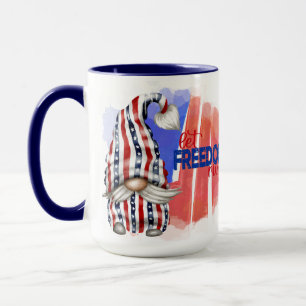 Let Freedom Ring Gnome Mug