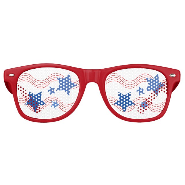 Let Freedom Ring July 4th Party Retro Sunglasses (Front)