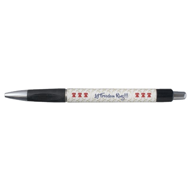 Let Freedom Ring Liberty Bell - Red White & Blue Pen (Front)