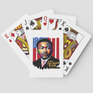Let Freedom Ring, MLK Quote, Black History Playing Cards