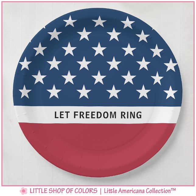 Let Freedom Ring Patriotic Paper Plate (Creator Uploaded)