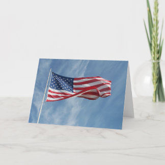 Let Freedom Wave Flag Card