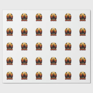 Let Get Smashed Halloween Haunted Castle Witches P Wrapping Paper